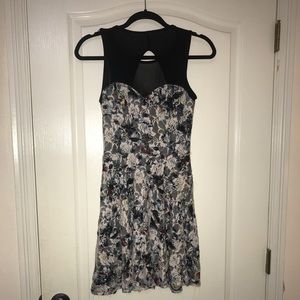 Flower Lace Black Dress